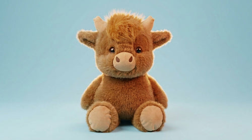 Vaquita Highland peluche marrón